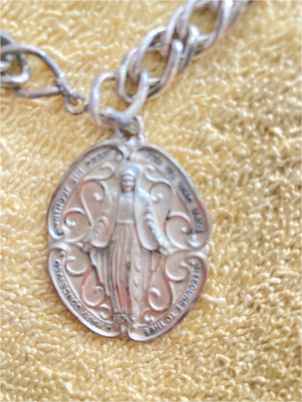 Vintage unique sterling creed religious bracelet [COPY]